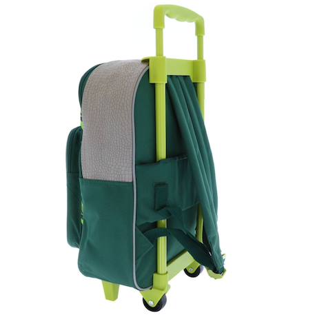 Sac à dos trolley garçon dinosaure roarrr avec poignée télescopique 39 cm Vert 2 - vertbaudet enfant 