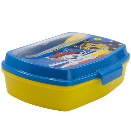 Boîte repas rectangulaire 17 cm paw patrol pup power Jaune 1 - vertbaudet enfant 
