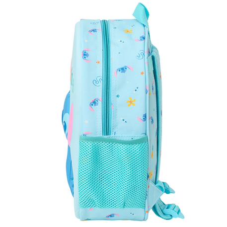 Sac à dos maternelle fille stitch aloha avec bretelles réglables 30 cm Bleu / multicolore 3 - vertbaudet enfant 