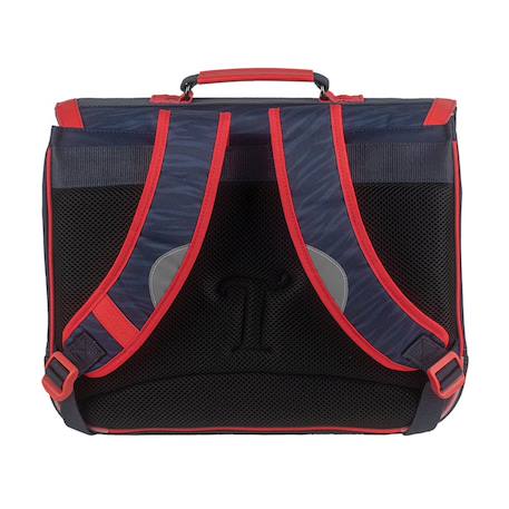 Cartable aaron 2025 38 cm à 2 compartiments Noir / bordeaux / bleu 3 - vertbaudet enfant 