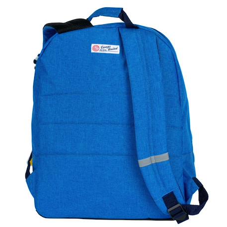 Sac à dos scolaire camps united 42 cm à 2 compartiments zippés Bleu+Bleu / blanc / gris 4 - vertbaudet enfant 