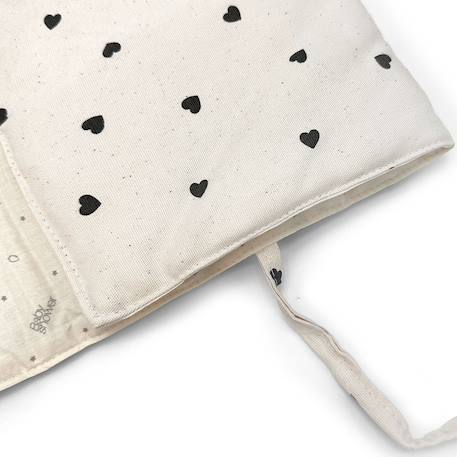 Tapis à langer audrey rock & love Ecru, noir 2 - vertbaudet enfant 