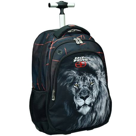 Sac à dos à roulettes fille - imprimé lion king of jungle Multicolore 1 - vertbaudet enfant 