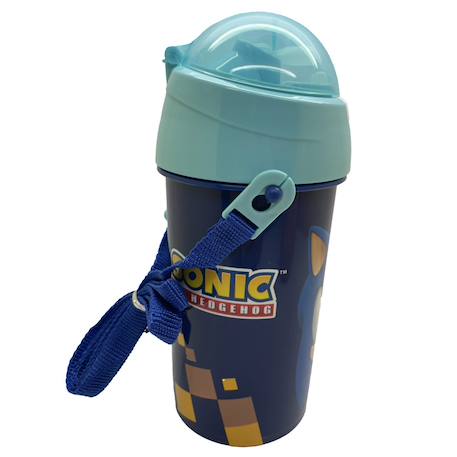 Gourde de sport 500 ml sonic the hedgehog en pvc à sangle Bleu 3 - vertbaudet enfant 