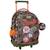 Sac à dos à roulettes 45 cm 3 compartiments zippés outdoor Noir / kaki / gris 1 - vertbaudet enfant 