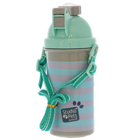 Bouteille à eau enfant 500 ml la boutique des toons – pets Bleu / gris / anthracite / bleu 3 - vertbaudet enfant 