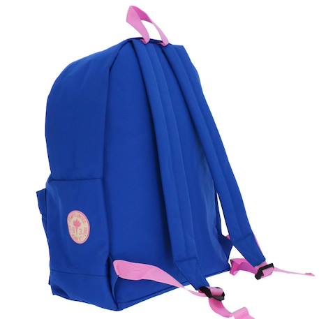 Sac à dos scolaire camps en tissu synthétique renforcé 42 cm Bleu / rose 3 - vertbaudet enfant 