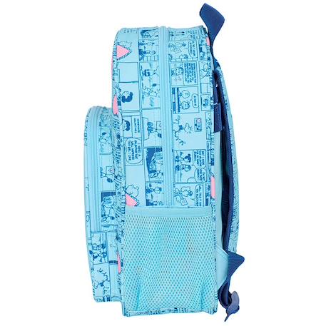 Sac à dos maternelle snoopy love léger et résistant 34 cm Bleu / rose / blanc 2 - vertbaudet enfant 