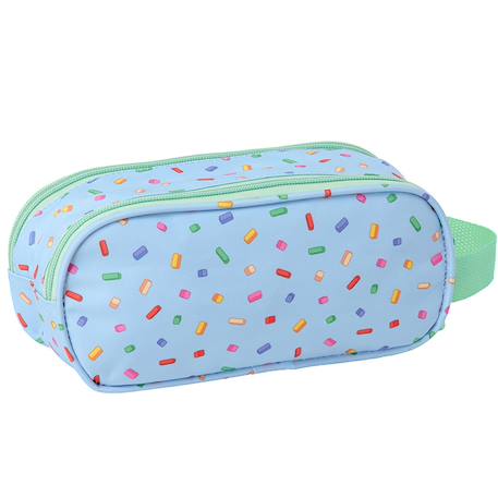 Trousse double compartiment 3d semi-rigide bluey 21 cm Bleu / vert 2 - vertbaudet enfant 