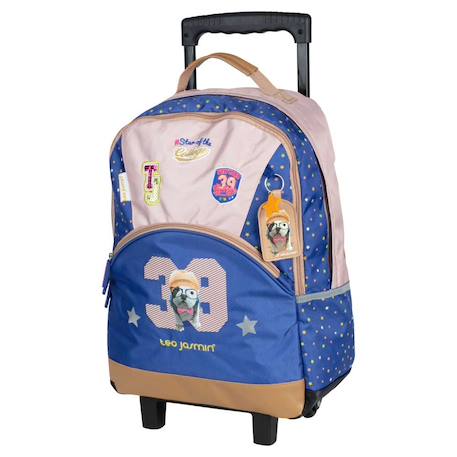 Garçon-Accessoires-Cartable, trousse-Sac à dos à roulettes teo jasmin 43 cm haut de gamme (college)