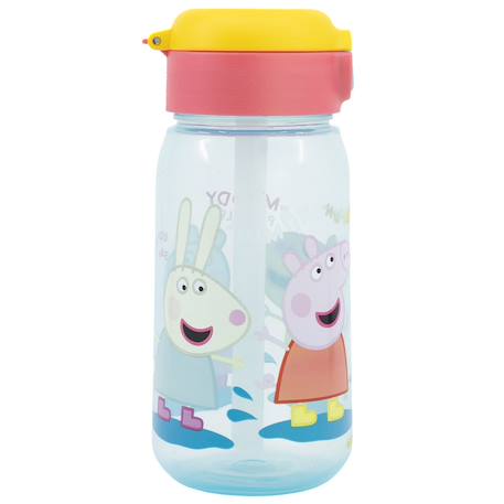 Gourde enfant peppa pig 510 ml avec paille et clapet anti-fuite Rose 3 - vertbaudet enfant 