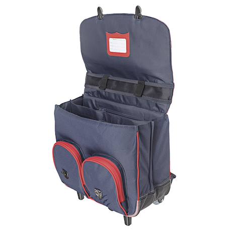 Sac à dos trolley aaron 2025 18 l 38 cm simili avec bretelles rembourrées Bleu / rouge / noir 2 - vertbaudet enfant 