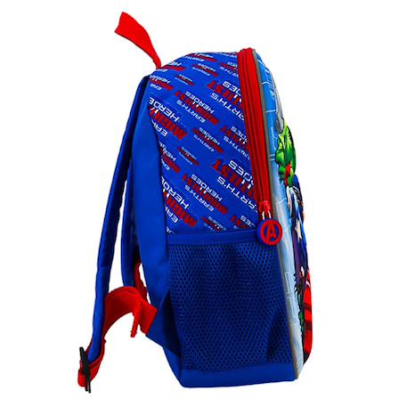 Sac à dos maternelle garçon avengers en action 32 cm Bleu / rouge / blanc 3 - vertbaudet enfant 