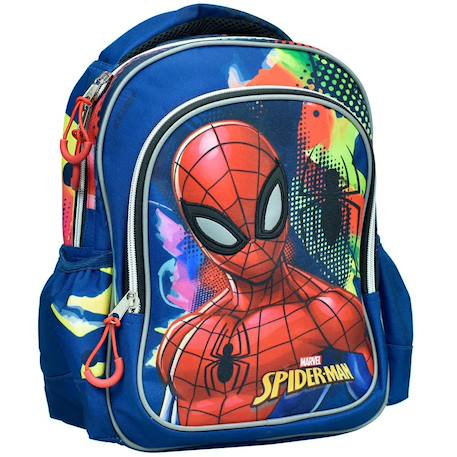 Garçon-Accessoires-Cartable, trousse-Sac à dos maternelle spider-man en tissu rembourré