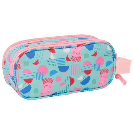 Trousse à crayons fille rembourrée 3d néoprène peppa pig Menthe 3 - vertbaudet enfant 