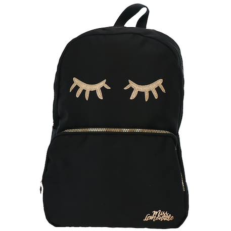 Sac à dos scolaire miss lemonade cmp aspect mat avec applique pailletée Noir 2 - vertbaudet enfant 