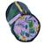 Trousse fille ronde textile minecraft motif creeper floral Blanc / violet / gris 2 - vertbaudet enfant 