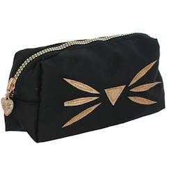 Jouet-Matériel scolaire-Trousse fille rectangulaire miss limonade motif chat pailleté 22 cm