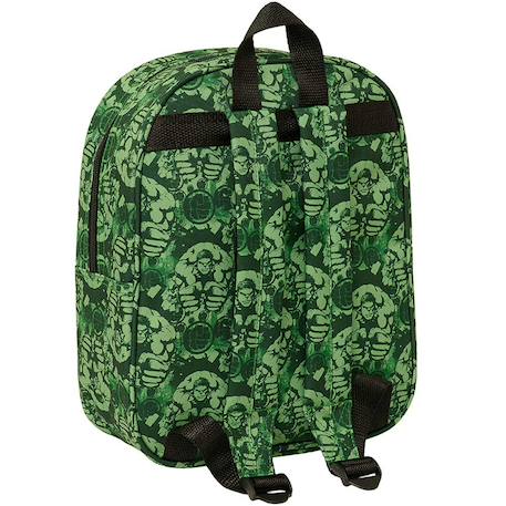 Sac à dos maternelle 3d semi-rigide hulk avengers Noir / vert 2 - vertbaudet enfant 