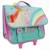 Trolley scolaire motif licorne base plastique Bleu / rose / clair / gris 2 - vertbaudet enfant 