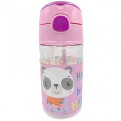 Puériculture-Repas-Biberon d eau avec paille et anses 350 ml panda – fisher-price