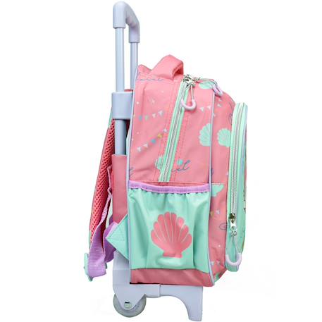 Sac à dos à roulettes maternelle fille - licence disney princess ariel - compact Multicolore 3 - vertbaudet enfant 