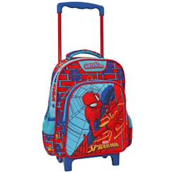 Trolley maternelle garçon spiderman imprimé textile avec poignée télescopique  - vertbaudet enfant