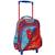 Trolley maternelle spiderman imprimé textile avec poignée télescopique Noir / magenta 1 - vertbaudet enfant 