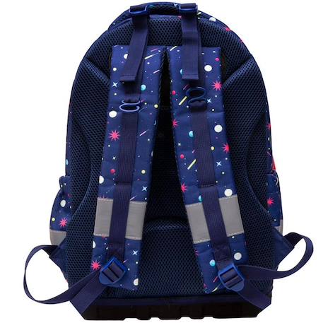 Sac à dos fille cmp space cream 2 compartiments zippés 43 cm Marine/multicolore 2 - vertbaudet enfant 