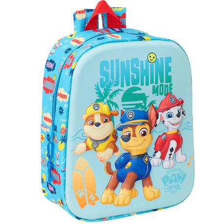 Garçon-Accessoires-Cartable, trousse-Sac à dos maternelle 3d en tissu synthétique pat patrouille
