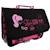 Cartable scolaire barbie en textile avec imprimés style icon Noir / rose / clair 1 - vertbaudet enfant 