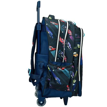 Sac à dos à roulettes garçon cars flash mc queen 44 cm - trolley scolaire Noir / rouge / jaune 3 - vertbaudet enfant 
