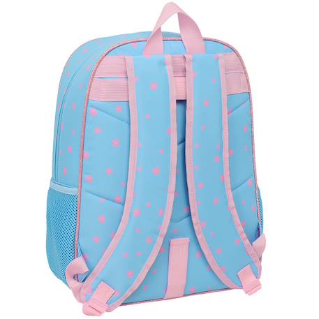 Sac à dos scolaire enfant fille polyester 2 compartiments lilo et stitch Bleu / rose / clair 2 - vertbaudet enfant 