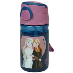 Puériculture-Repas-Gourde en plastique la reine des neiges à paille 350 ml