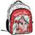 Sac à dos maternelle fille motif licorne 30 cm Blanc / rouge / noir 1 - vertbaudet enfant 