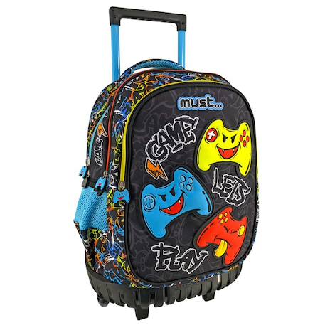Garçon-Accessoires-Cartable, trousse-Sac à dos à roulettes gaming cmp 45 cm – 3 compartiments zippés