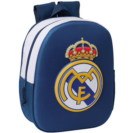Sac à dos enfant 3d real madrid c.f. – 33 x 27 x 10 cm Bleu 1 - vertbaudet enfant 