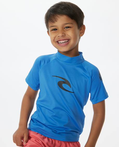 T-shirt enfant anti-uv à manches courtes brand wave Blue gum+Lime+Red 4 - vertbaudet enfant 