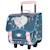 Cartable trolley bella sara imprimé cheval 38 cm Bleu / rose 1 - vertbaudet enfant 