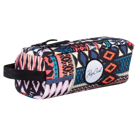 Trousse fille rectangulaire 2 compartiments rip curl multico 21 cm Multicolore 2 - vertbaudet enfant 
