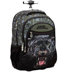 Sac à dos trolley no fear panthère noire 48 cm - 2 compartiments  - vertbaudet enfant