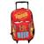 Trolley garçon 3d cars lightning mcqueen en polyester sac à dos roulettes Rouge 4 - vertbaudet enfant 