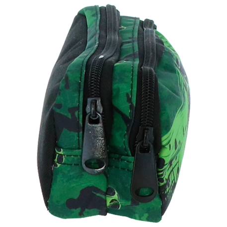 Trousse rectangulaire rembourrée polyester double compartiment must Vert / prune 3 - vertbaudet enfant 