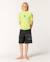 T-shirt anti-uv waves manches courtes garçon Lime 4 - vertbaudet enfant 