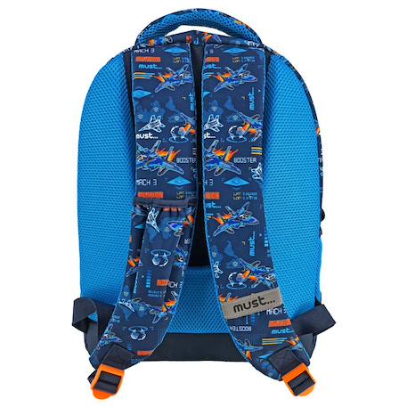 Sac à dos aviation cmp 43 cm – 2 compartiments zippés + poche frontale Bleu foncé 2 - vertbaudet enfant 