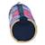 Trousse fille cylindrique textile imprimé floral Bleu marine/orange fluo 3 - vertbaudet enfant 