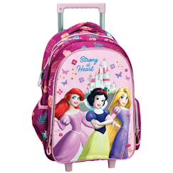 Sac à dos à roulettes enfant fille - princesse château - disney haut de gamme  - vertbaudet enfant