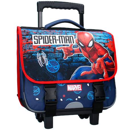 Garçon-Accessoires-Cartable, trousse-Cartable à roulettes spiderman web - 38 cm haut de gamme