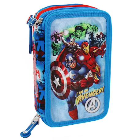 Fille-Trousse garçon avengers avec compartiments remplis 20 cm