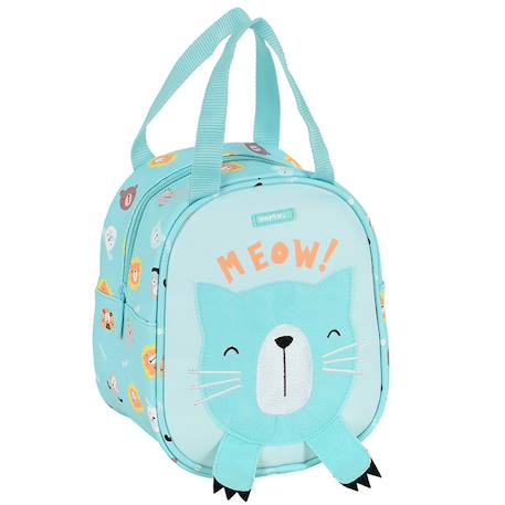 Garçon-Accessoires-Cartable, trousse-Sac goûter isotherme chat 22 cm - sac déjeuner